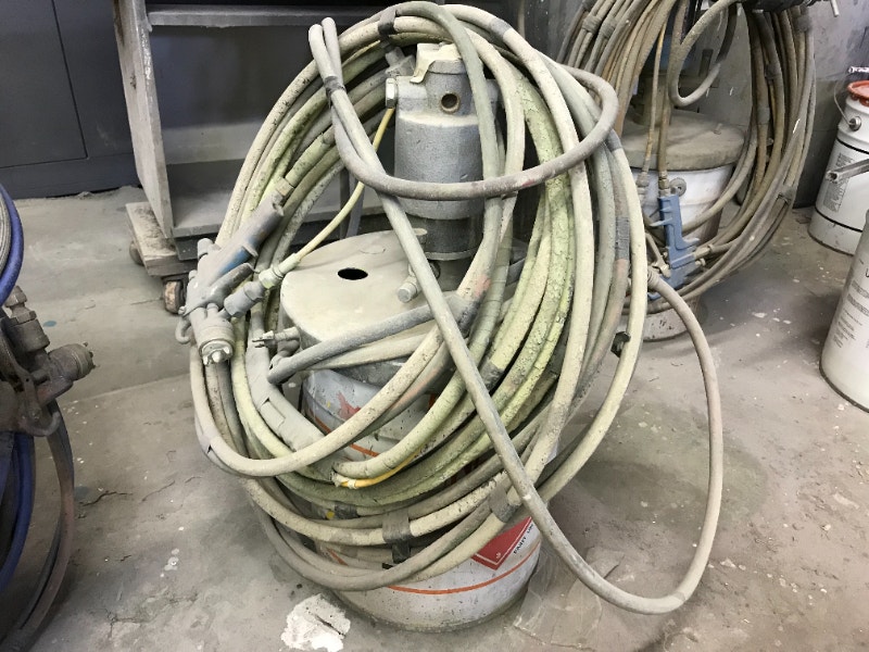 Tools, machines, paints, materials from paint shop are for sale