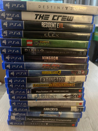 18 Ps4 games 