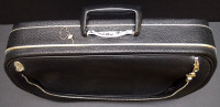 Black leather-look vinyl carry-on soft-sided luggage REDUCED!