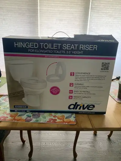 Drive Medical Hinged Toilet Seat Riser, View more