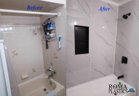 4x8ft 3mm marble style sheets bathroom shower wall backsplash