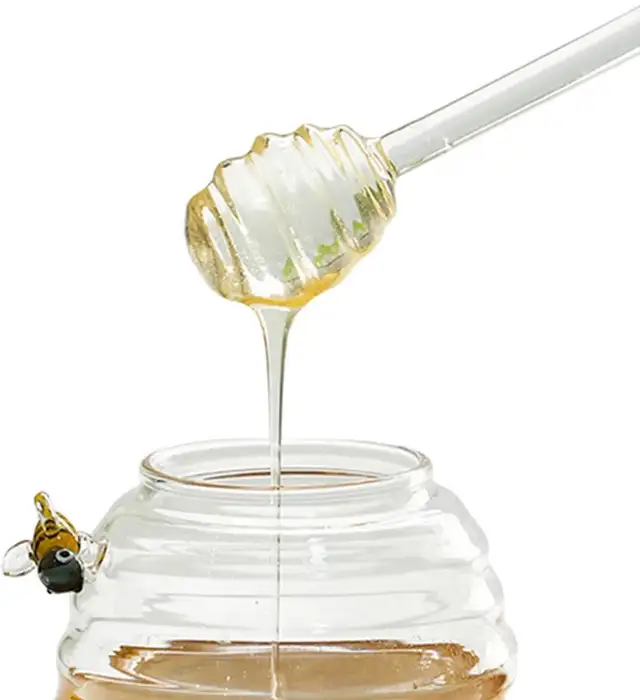 Glass Honey Pot with Dipper555210964385157126