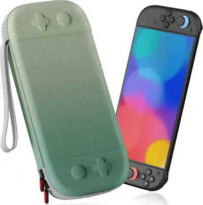 NEW Nintendo Switch 2 Green Hard Carry Travel Case, View more