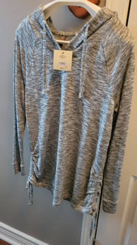 Grey and Silver pullover Knit Sweater