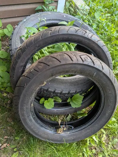 I'm selling a set of used motorcycle tires. These tires include a 130/90-16, a 100/90. They are in u...