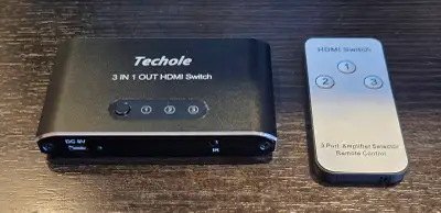Techole 3 in 1 HDMI Switch with Remote, View more