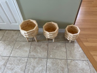 Pine Planters 7 1/2” - 8 3/4 "- 10 1/4” Each