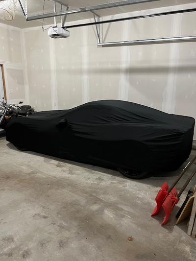 Black Indoor car cover C6 Corvette. Stretch fabric, Perfect fit, Mint, Will not damage Paint.