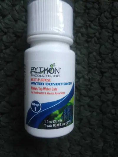 Aquarium water conditioner I do not need, as I have since learned that one 500 mg of Ascorbic Acid "...
