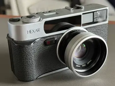 Konica Hexar Silver 35mm Film Camera, View more