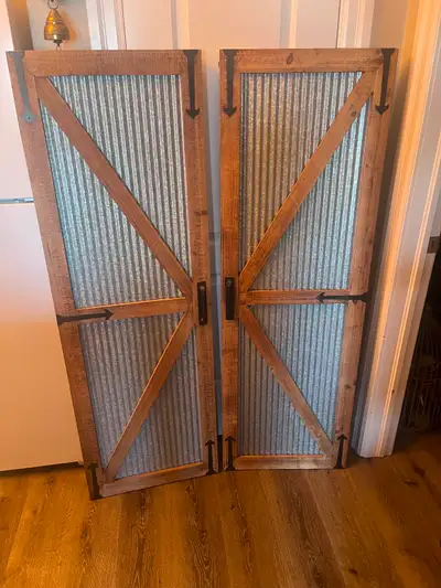 Pair of barn door wall art $120 for the set located in picton pickup only