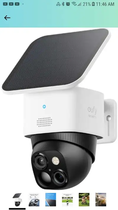 Eufy SoloCam Security Camera solo Powered, View more