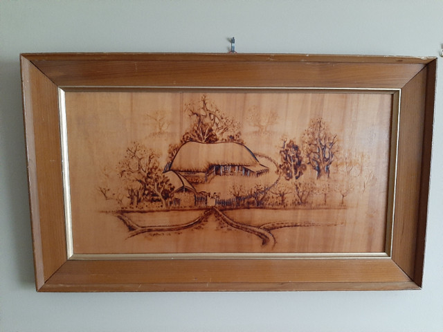 Korean wood-burning picture in Arts & Collectibles in Abbotsford