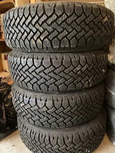 4 tires of Snow tires with rims for sale,Good condition has been used only 1 season it still new. Si...