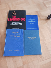 4 FREEMONSARY/MASONIC books