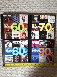 100 Best Selling Albums 60's 70's 80's 90's books x 4 MINT