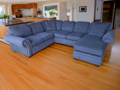 Oversized Blue Sectional , View more