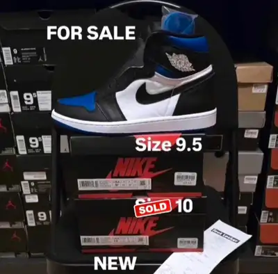 Air Jordan 1 Royal Toe size 9.5 Brand new with receipt $330 Not interested in trades Take a look at...