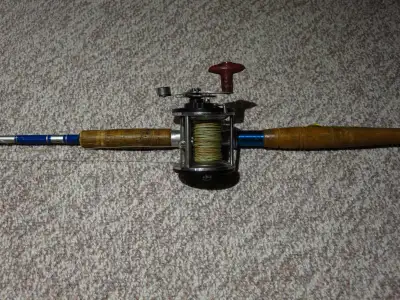 Vintage Fishing Rod with Reel, View more