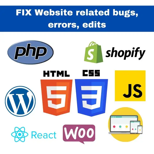 WordPress & Shopify Website Fixes - Flat $100595518201015848964