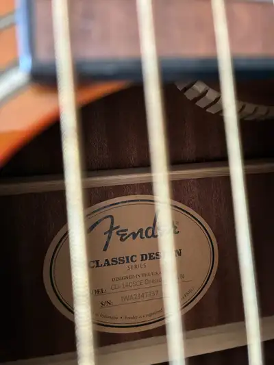 Fender acoustic CD-140SCE, View more