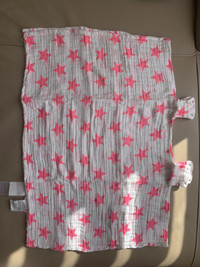 Perfect condition Aden and anais car seat cover pink stars.