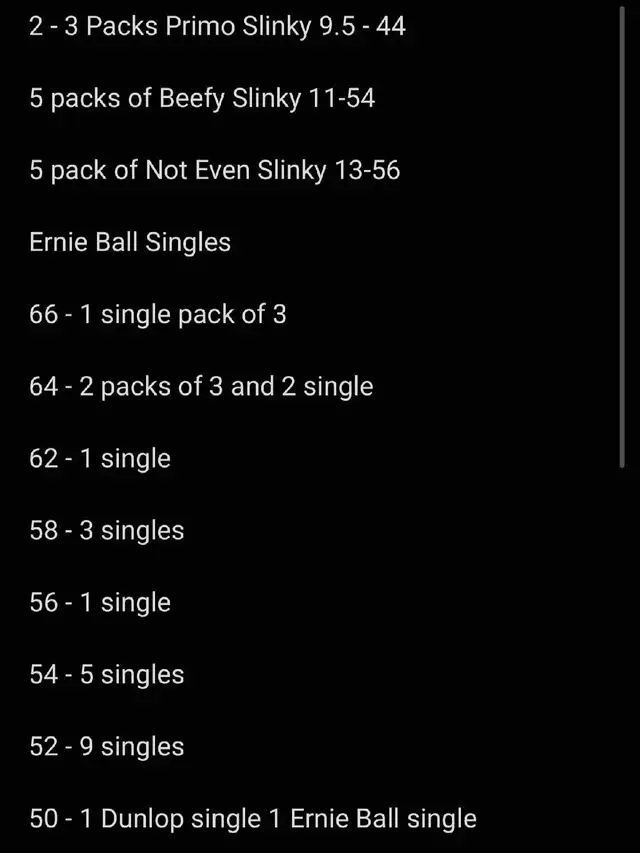 Ernie Ball Guitar Strings505386682214010882