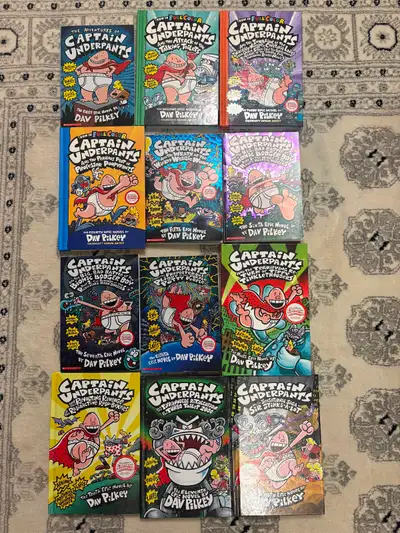 Captain Underpants complete set of 12 books - new condition, View more