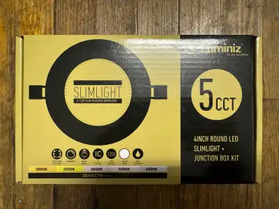 Luminiz 5CCT Slim Potlight, White (Brand New), View more