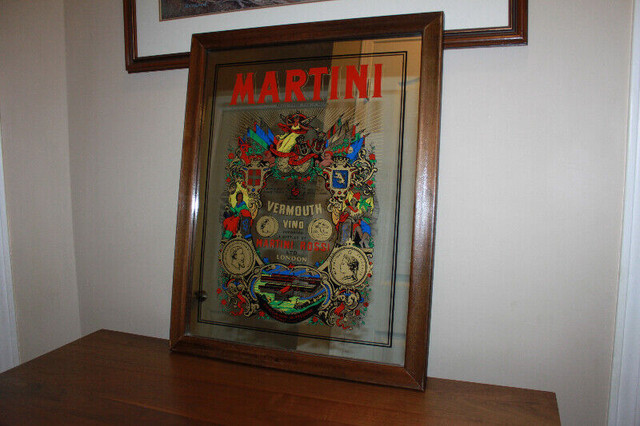 Vintage X Large MARTINI Sign, Pub Bar Man Cave Games Beer in Arts & Collectibles in Calgary - Image 3