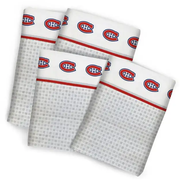 ENSEMBLE DE DRAPS HOCKEY CANADIENS DE MONTREAL LIT DOUBLE NEUF in Bedding in Longueuil / South Shore - Image 4