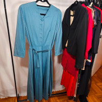For Vintage Collectors: Vintage 1950s Powder Blue wool dress