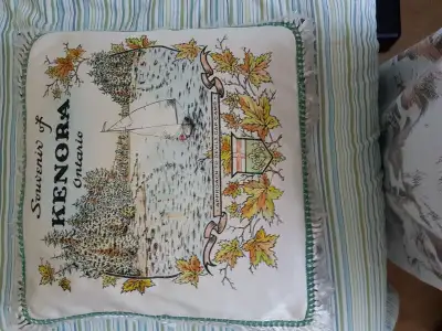 Vintage Souvenir pillow cover- Kenora - Devils Gap, View more