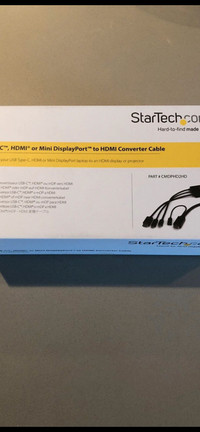 StarTech USB-C, HDMI or Mini DisplayPort to HDMI Converter Cable