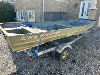 14ft Jon Boat with trailer and motor