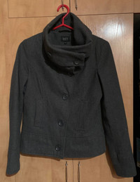 Manteau gris 3 SAISONS pour femme SMALL, COMME NEUF, Suzy Shier