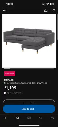 IKEA Morabo Sectional 