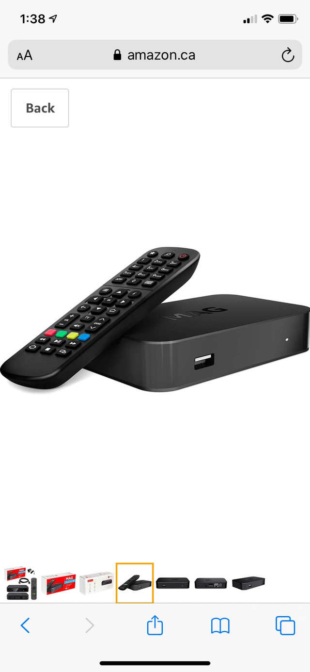 One month used 4K Mag 420W1 IPTV box for sale. in Cell Phone Accessories in City of Toronto - Image 2