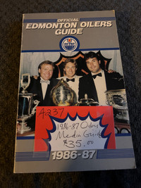 Edmonton Oilers 1986-87 Media Guide Gretzky Showcase 305
