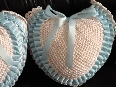 Vintage Crochet Pillows for Baby’s Room, View more