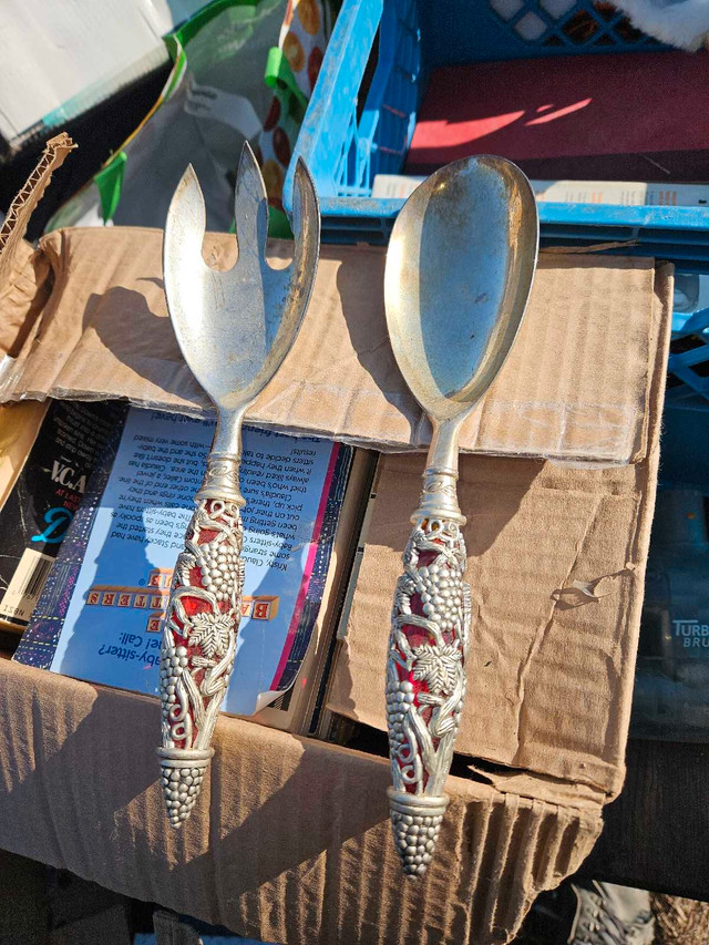 Antique Silver spoons and tray in Arts & Collectibles in Edmonton - Image 2