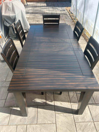 Dining table set with 5 chairs