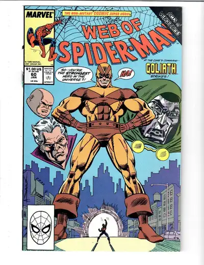 Web Of Spider-Man #60 Jan 1989 Marvel Comic, View more