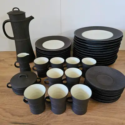 ⭐ 47 Piece Vintage MCM Dansk Danish "Flamestone" Tableware Set, View more