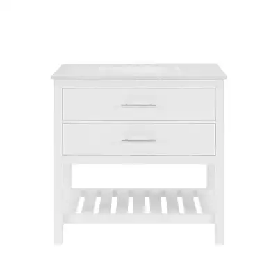BRAND NEW 36”W Single Bath Vanity with White Stone Top, View more