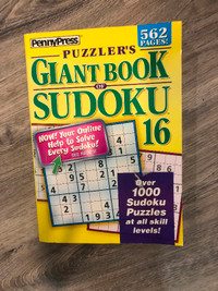 BRAND NEW GIANT SUDOKU PUZZLE BOOK