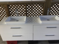 Bathroom two sink vanity