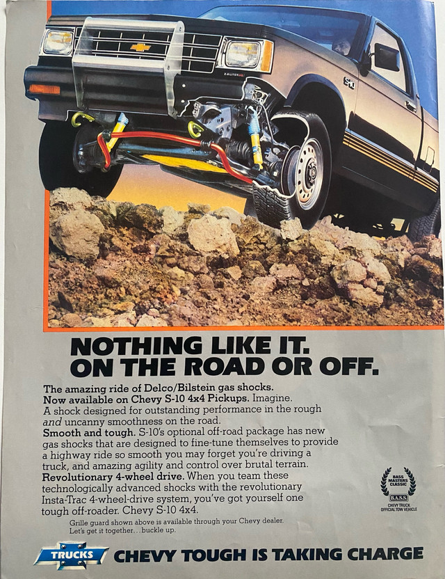 1984 Chevy S-10 4x4 Pickup Original Ad in Arts & Collectibles in North Bay