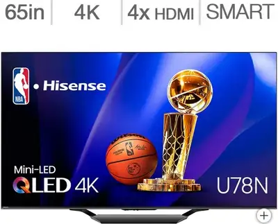 Télévision QLED 65'' 65U78N 4K 144Hz MiniLED PRO GOOGLE Hisense, View more