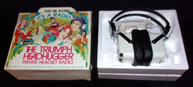 The Triumph Headhugger - Private Headset Radio (vintage) in General Electronics in Sudbury